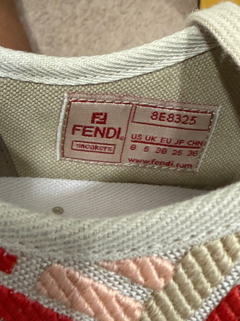 Fendi sneakers size 8