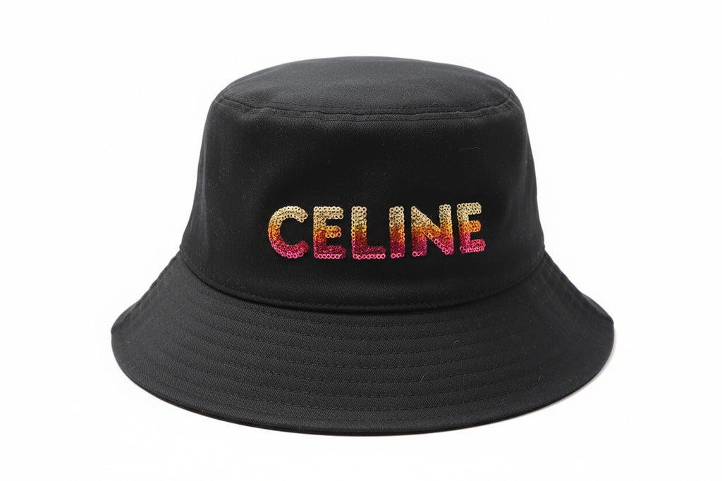Celine bucket hat w/sequin letters/SOLD