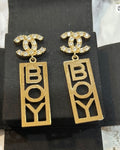 Chanel Boy earrings