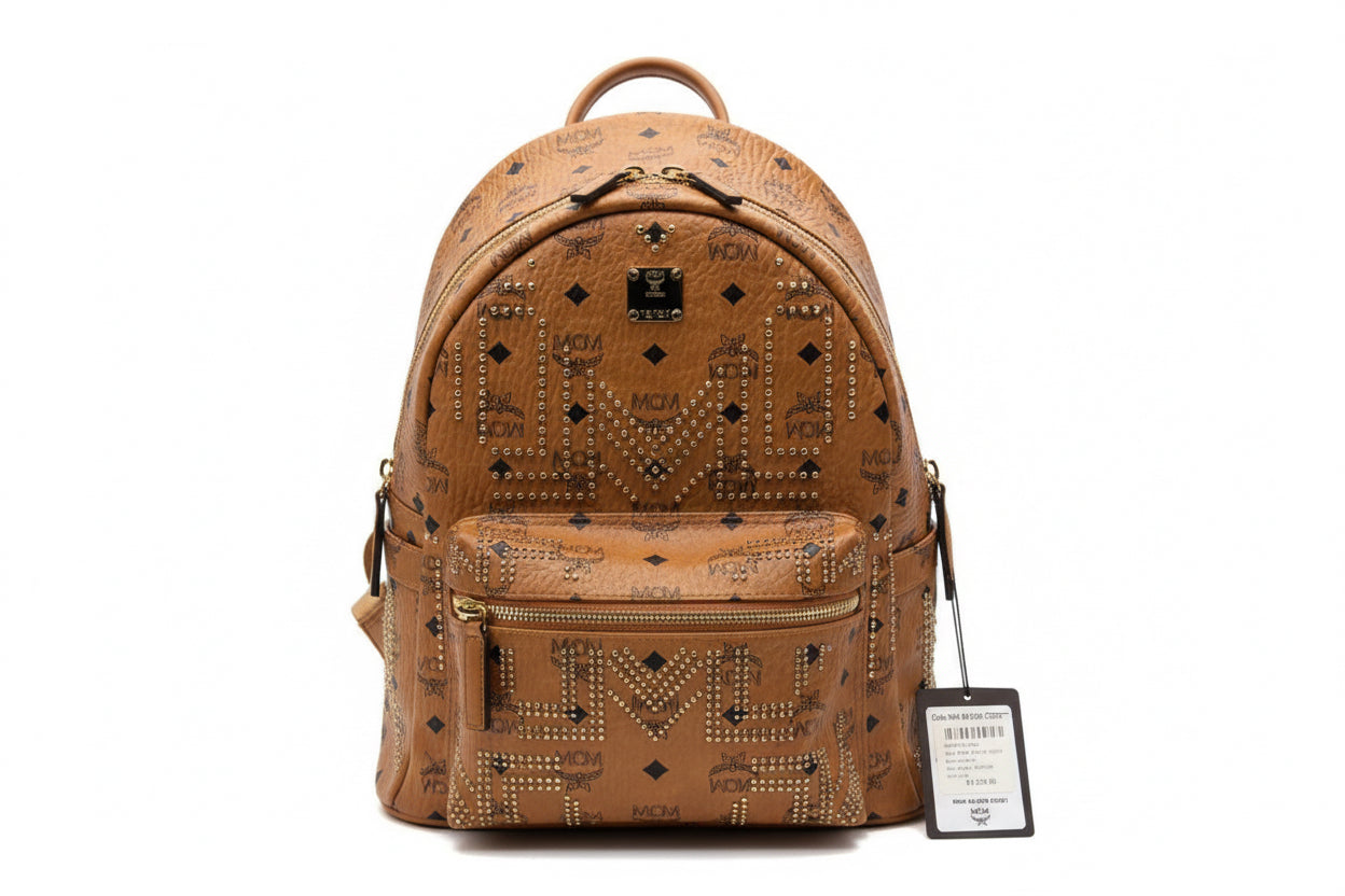 Mcm studded backpack brand new w/tags retail $1225