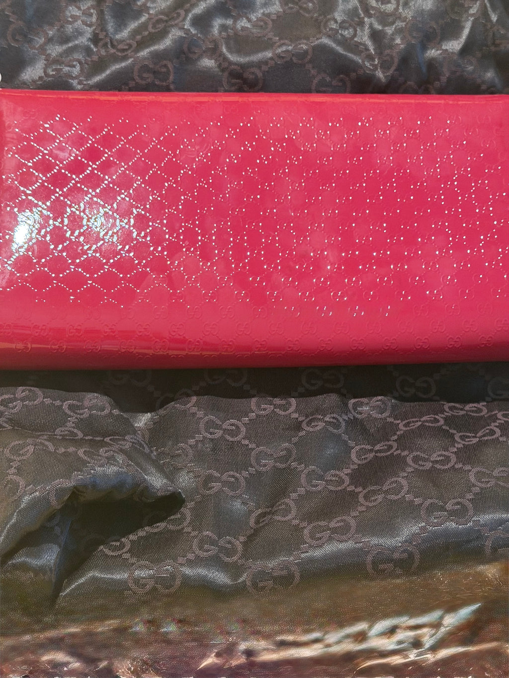 Gucci large red clutch