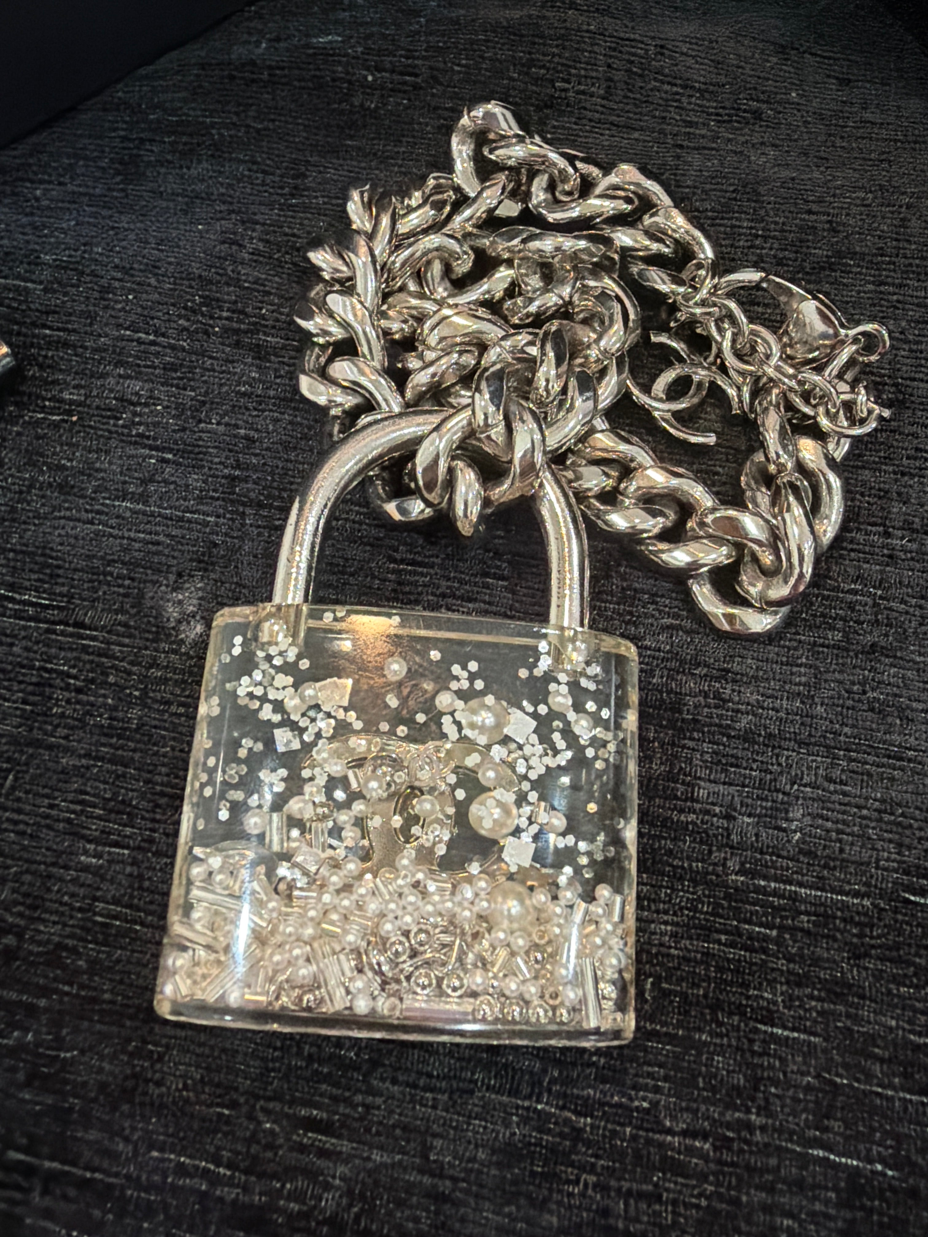 Chanel padlock large necklace