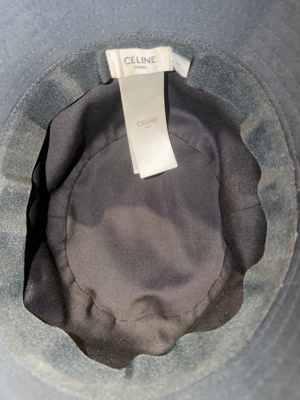 Celine bucket hat w/sequin letters/SOLD