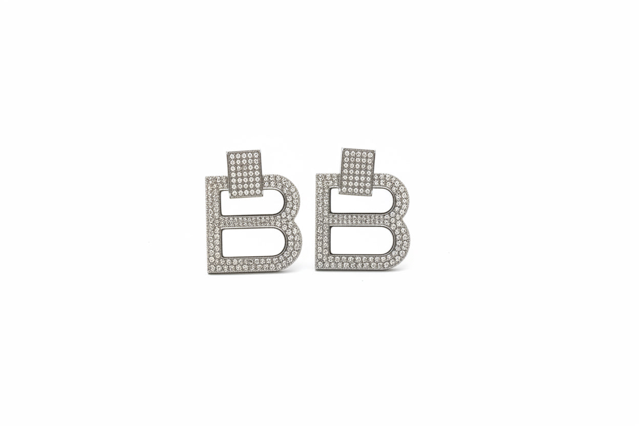Balenciaga xl crystal earrings/SOLD – LacyLuxLounge