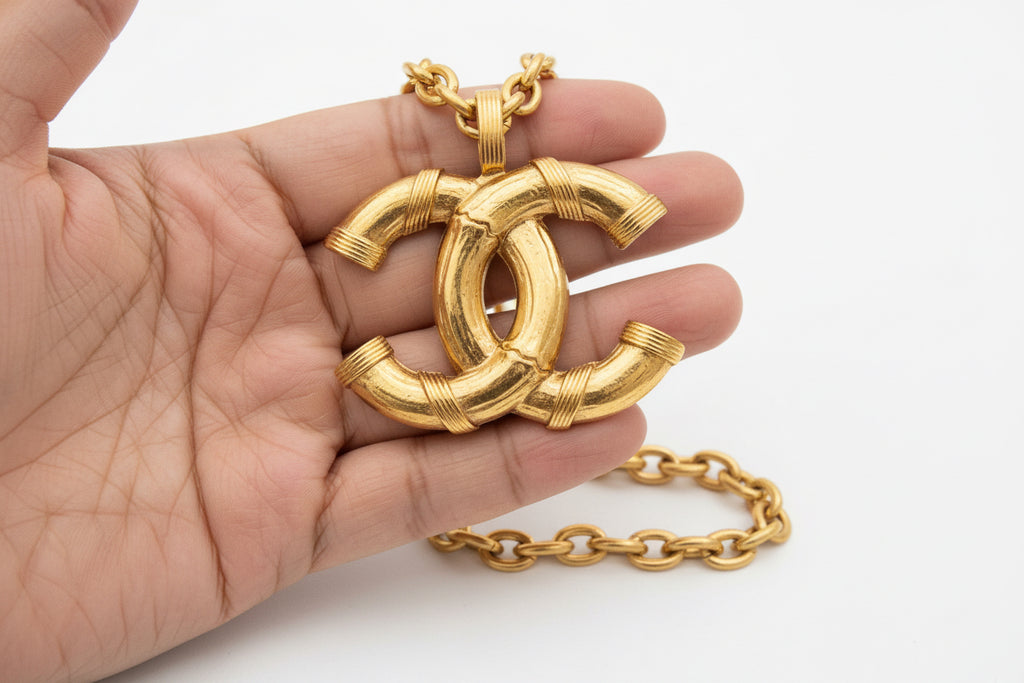 Chanel large pendant necklace
