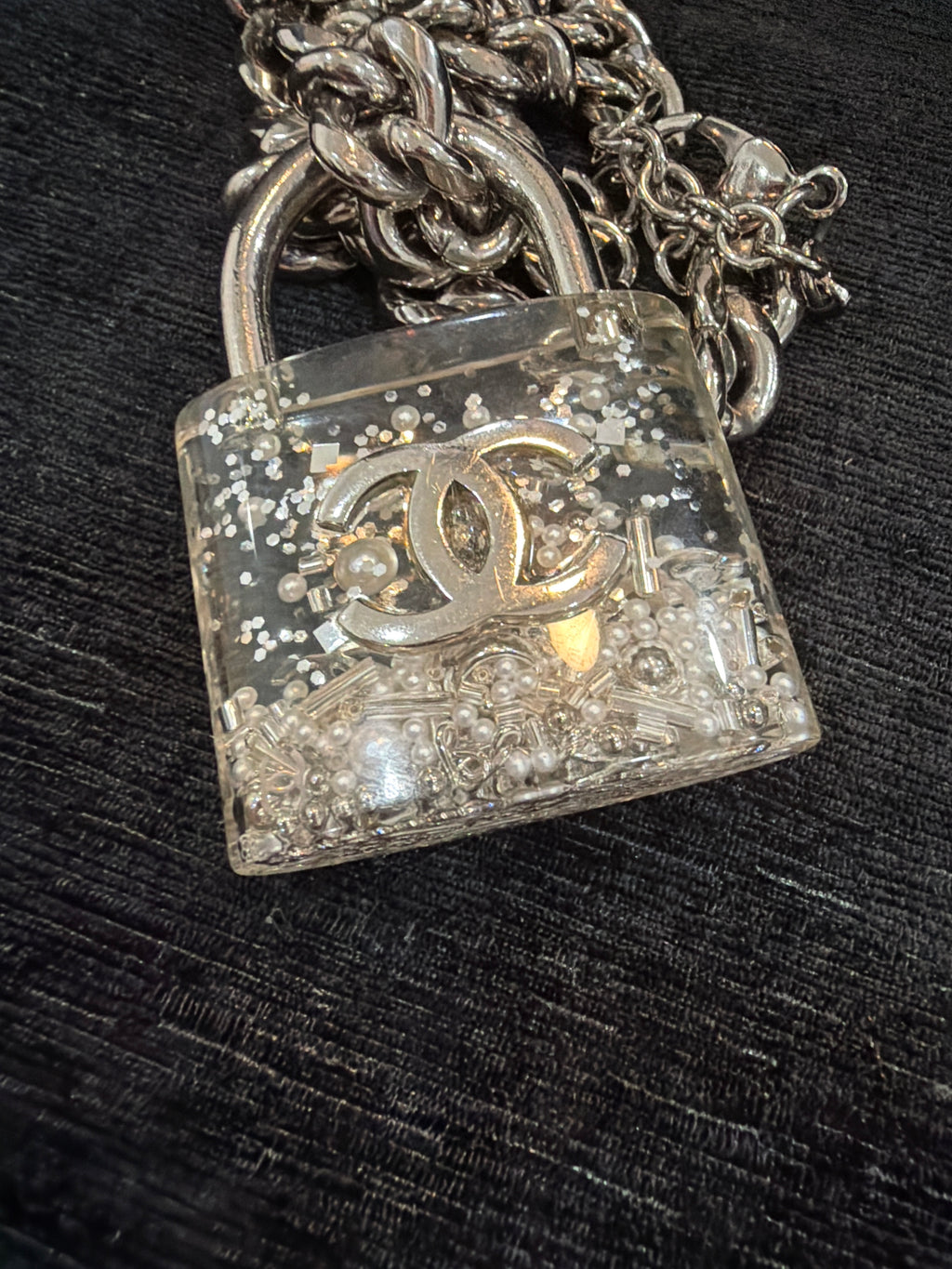 Chanel padlock large necklace