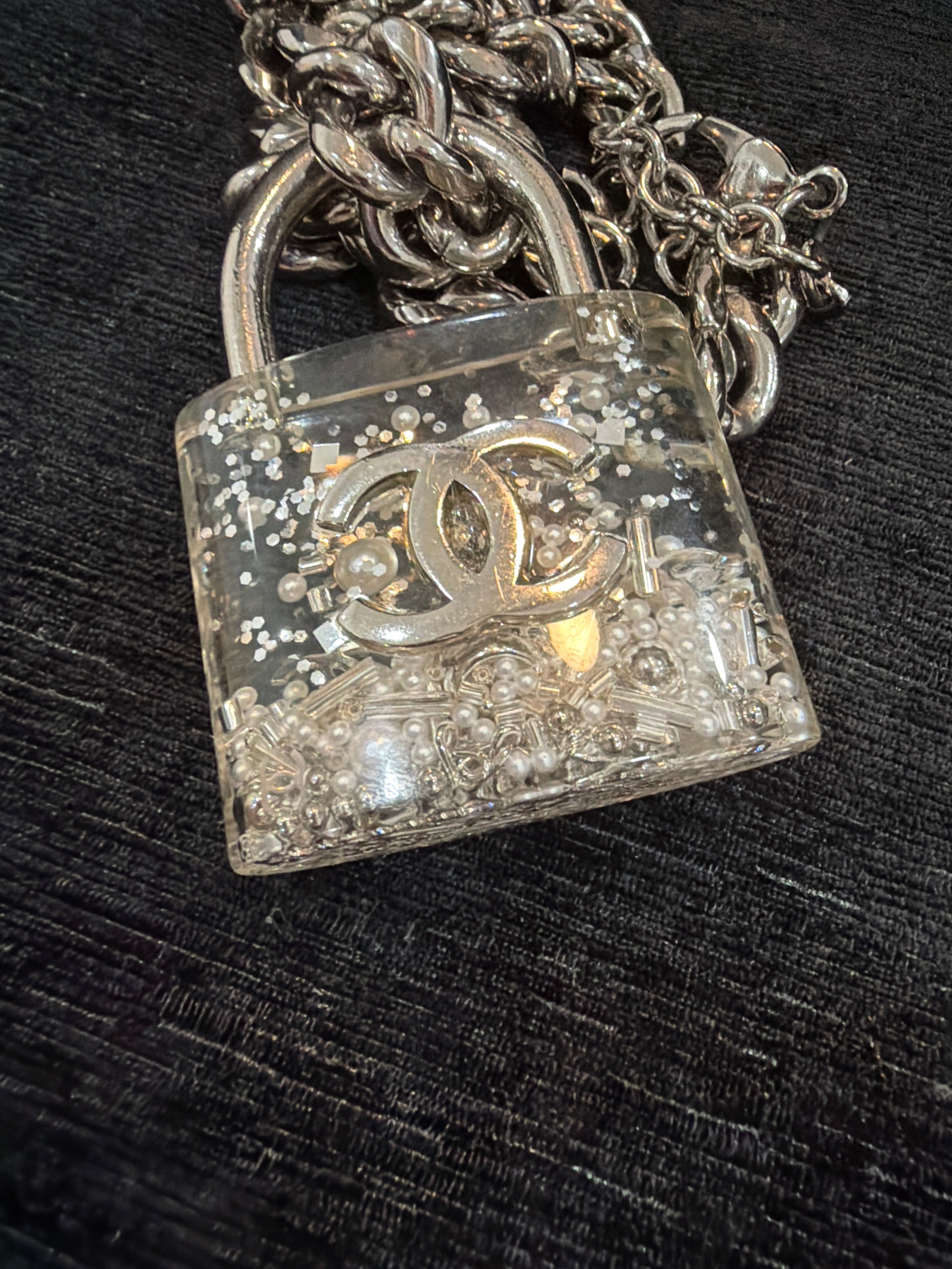 Chanel padlock large necklace
