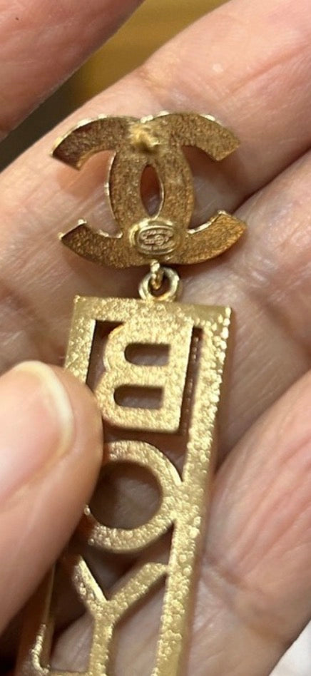 Chanel Boy earrings