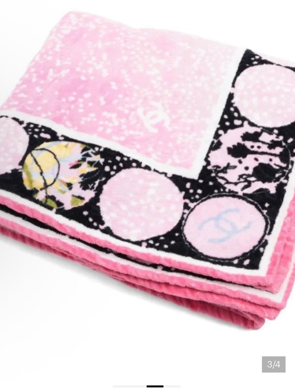 Chanel large beach towel/blanket/area rug