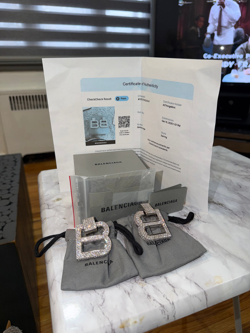 Balenciaga xl earrings