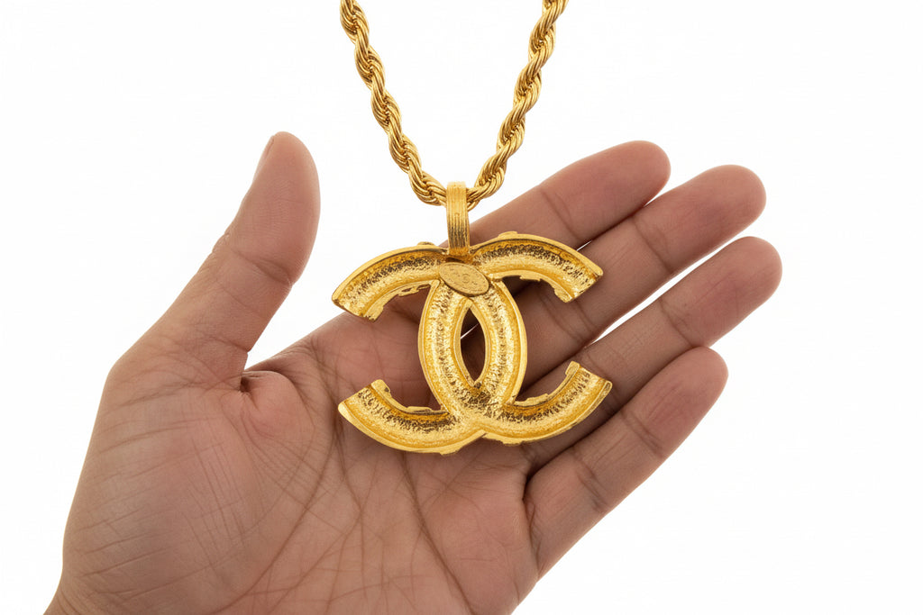 Chanel large pendant necklace