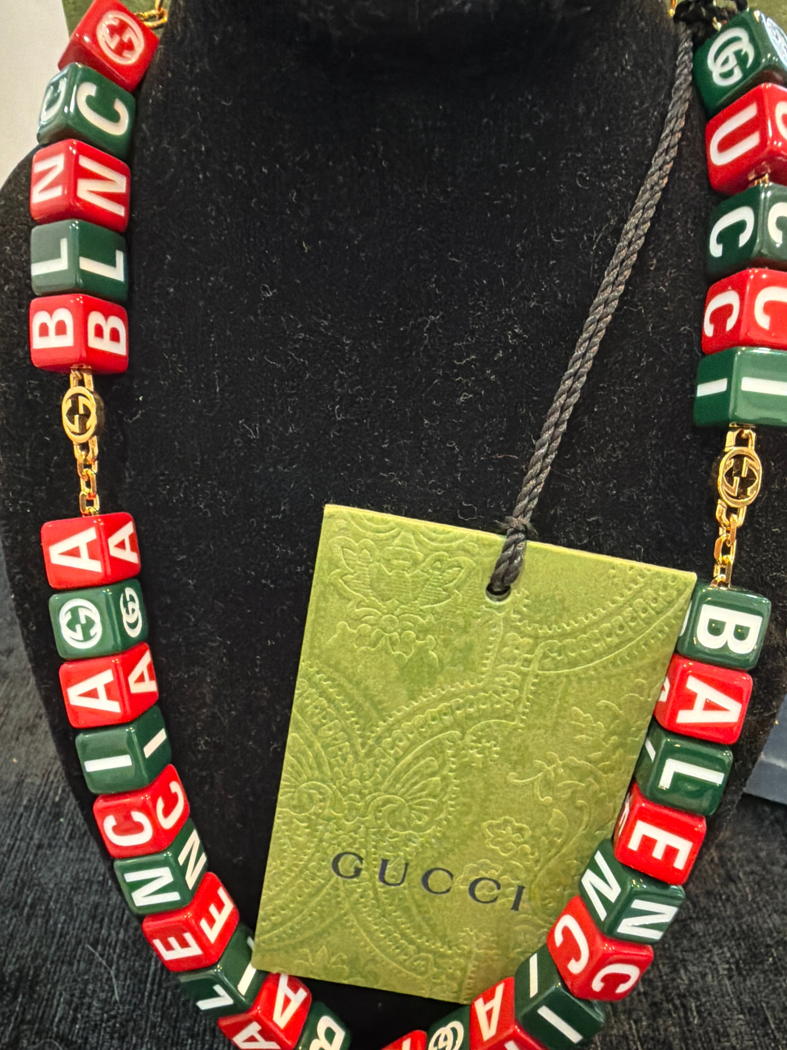 Gucci x Balenciaga necklace brand new comes with certificate of authenticity est retail $1350