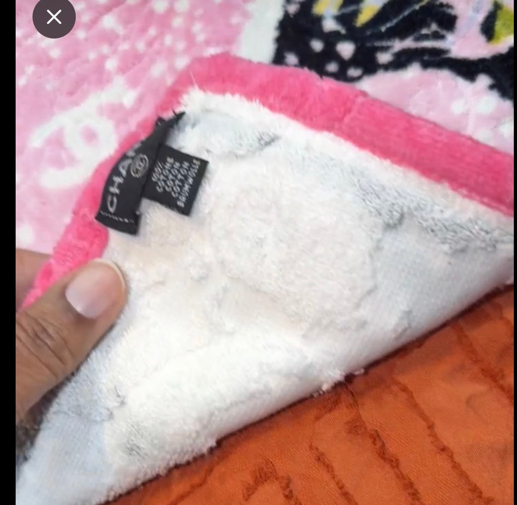 Chanel large beach towel/blanket/area rug