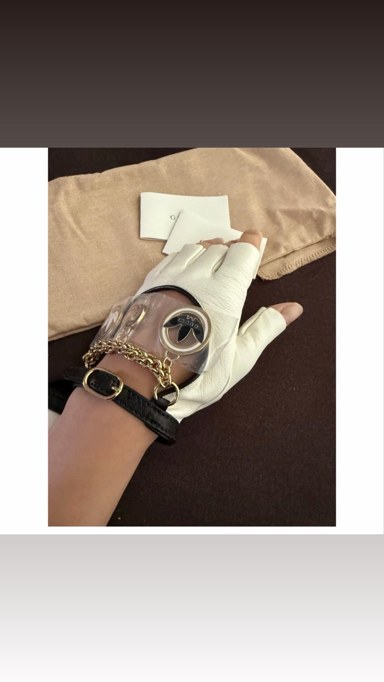 Brand new Gucci x adidas fingerless gloves