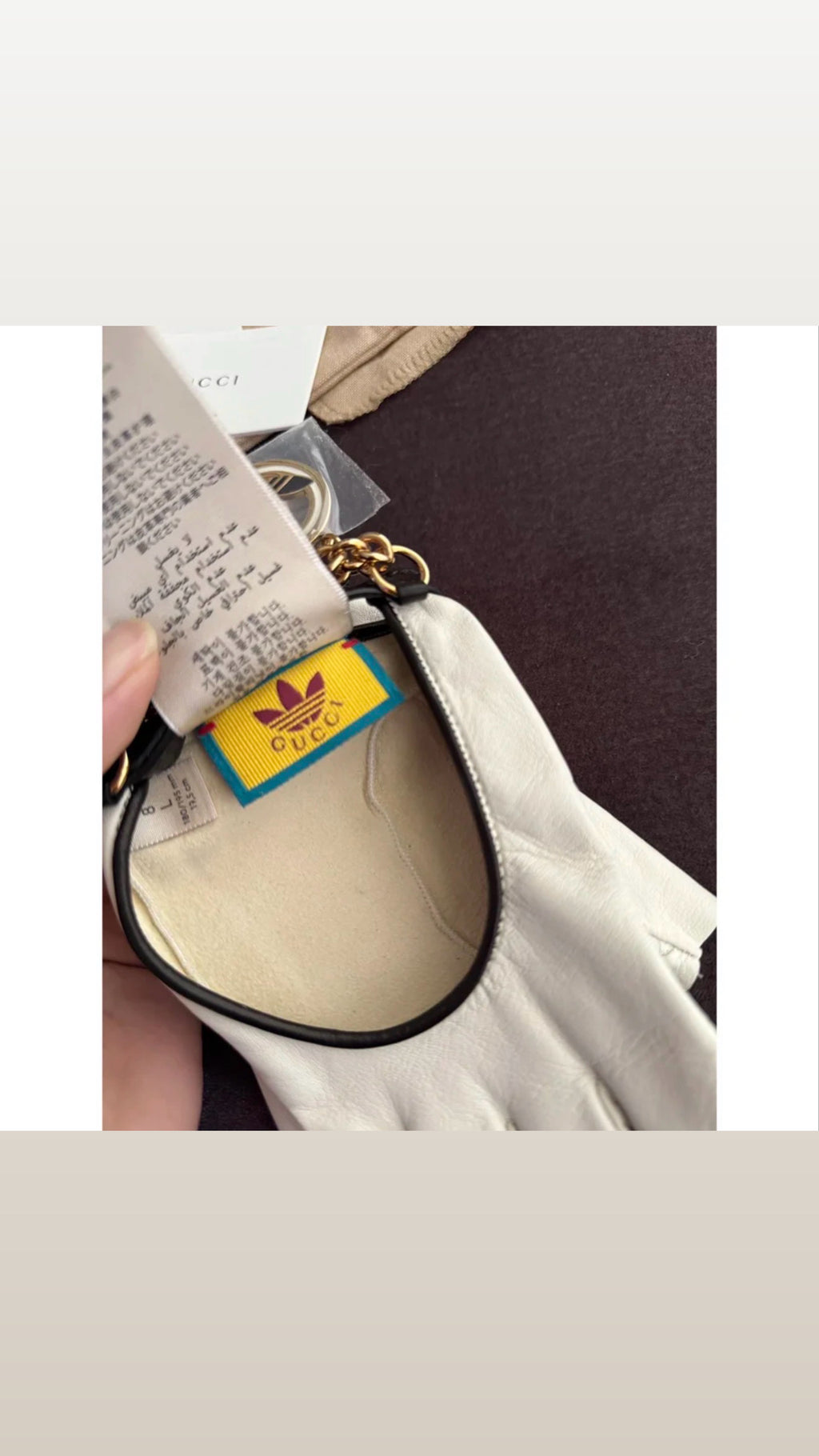 Brand new Gucci x adidas fingerless gloves